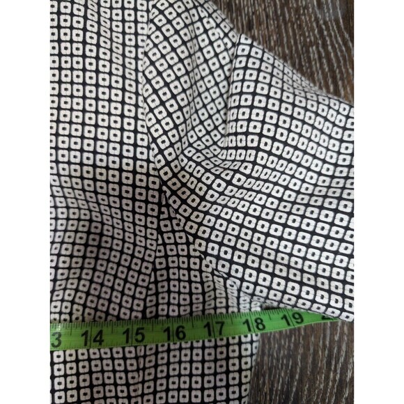 Talbots Cotton Blend Jacquard Jacket White Black Size 2 Petite - Picture 5 of 6